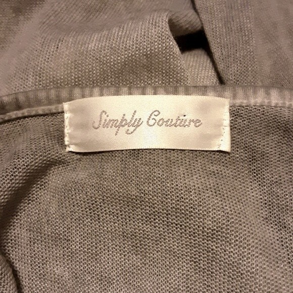 Simply Couture Boho Ruffled Lace Accent Long Sleeve Tunic Top Small Romantic - Picture 6 of 8